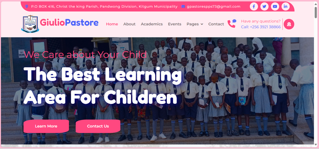 Giulio Pastore Primary School Website